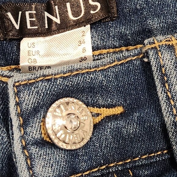 Venus Embroidered Floral Skinny Jeans - Size 2 | Stunning Statement - Picture 6 of 9